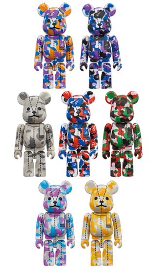 Bearbrick A Bathing Ape 28th Anniversary Bearbrick Bape Camo #2 100%