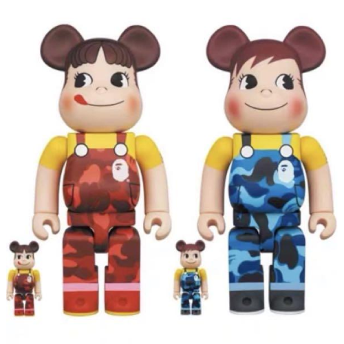 Bearbrick Bape (R) × Peko-Chan & Poco-Chan 100％ & 400％