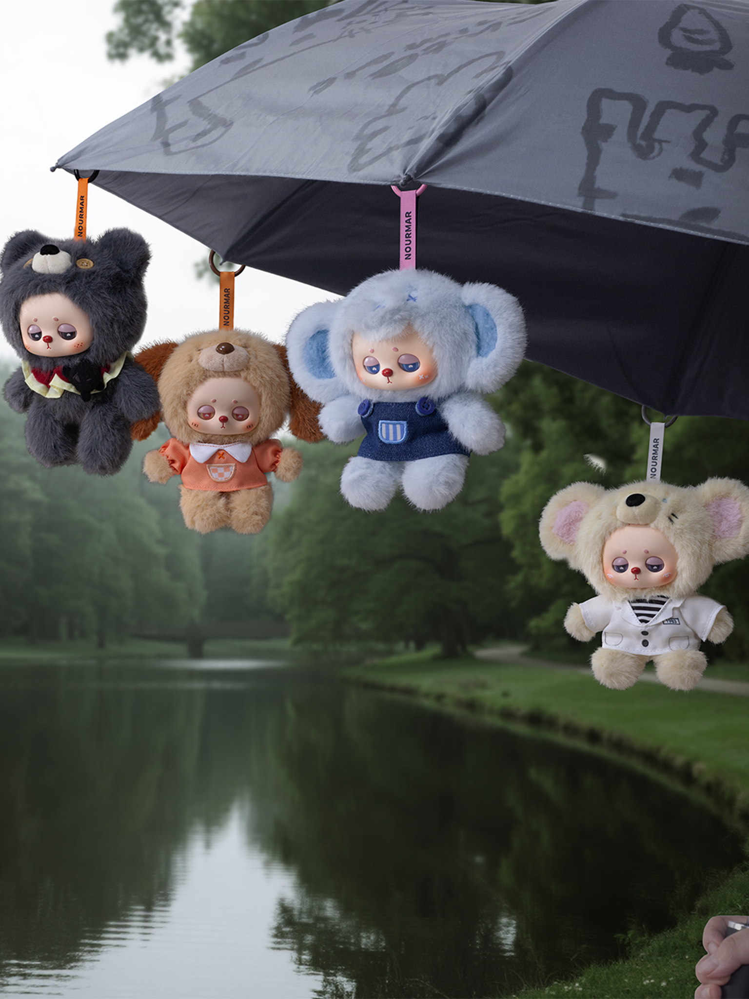 Nourmar Dull Sense Lab Series Plush Keychain Blind Box