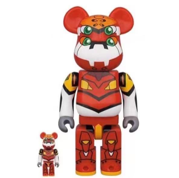 Bearbrick Evangelion Unit 02 100％ & 400％