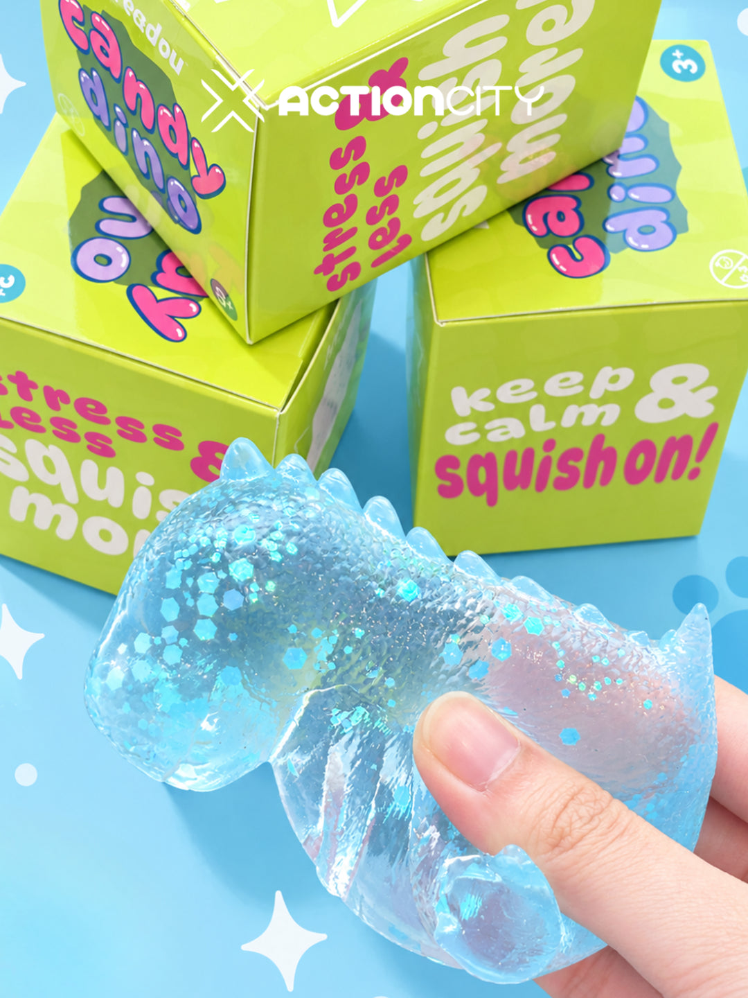 Breadou™ Candy Dino Squishy [ Blue ]