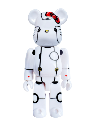 Robot Kitty Bearbrick 100% White