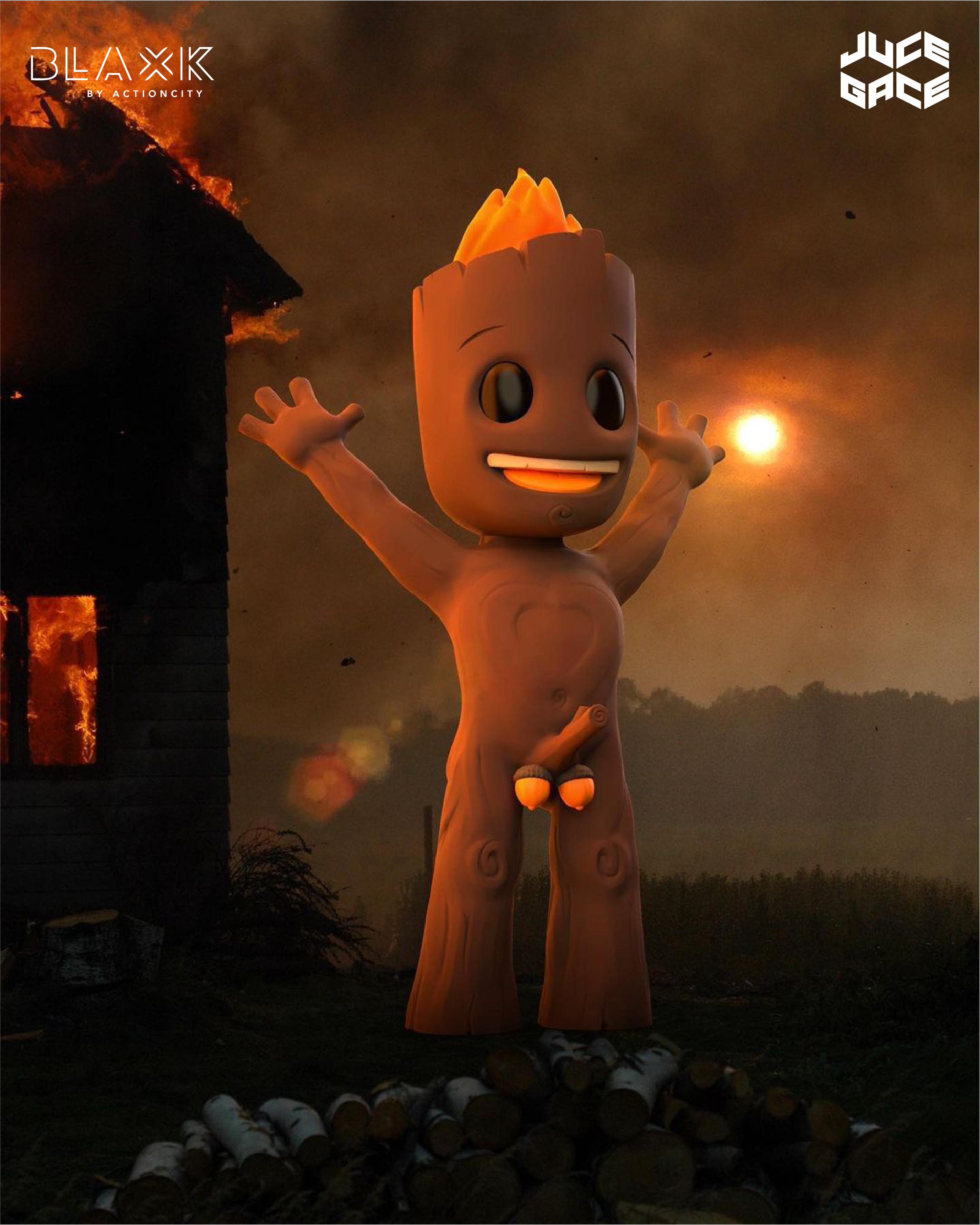 I am Wood (Burnt Edition) by Juce Gace