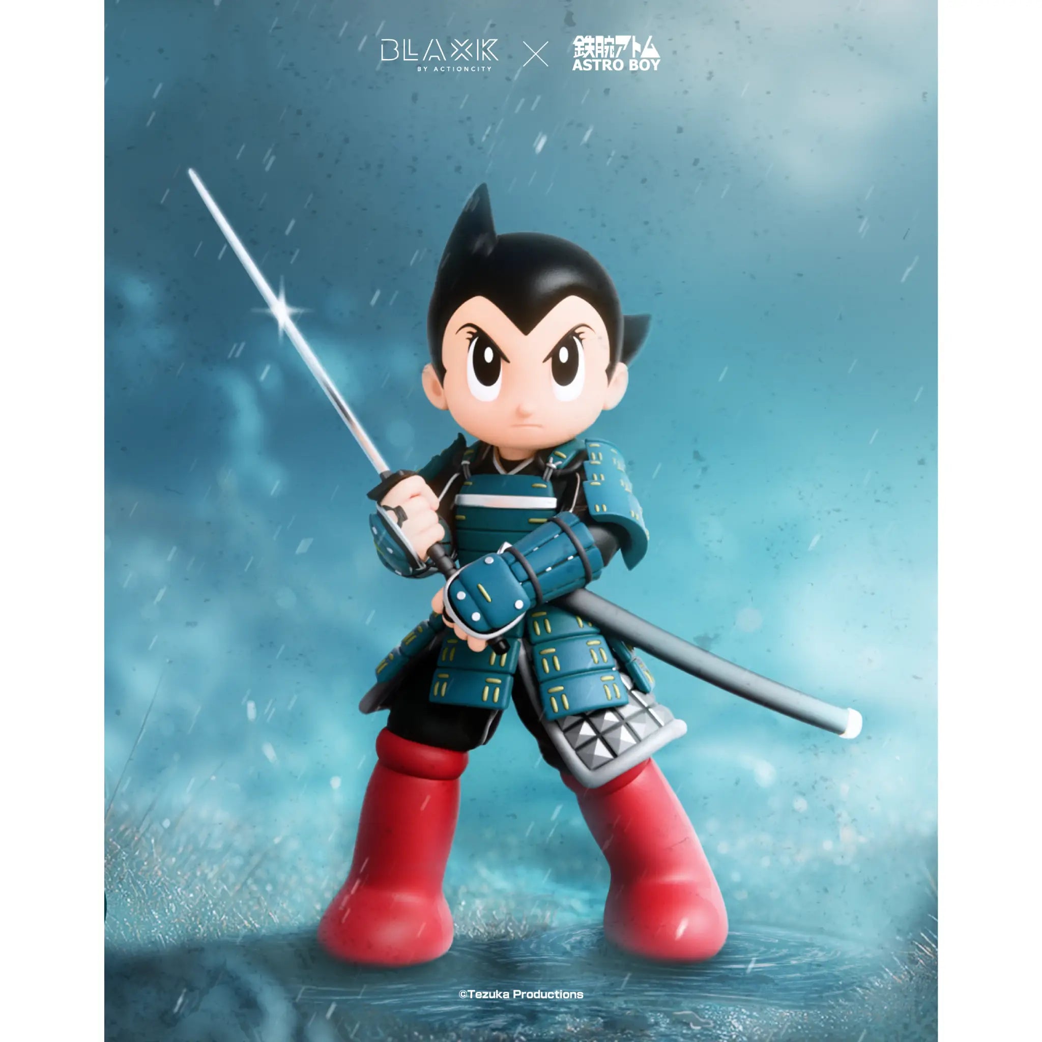 Astroboy Red Boots Samurai Blue