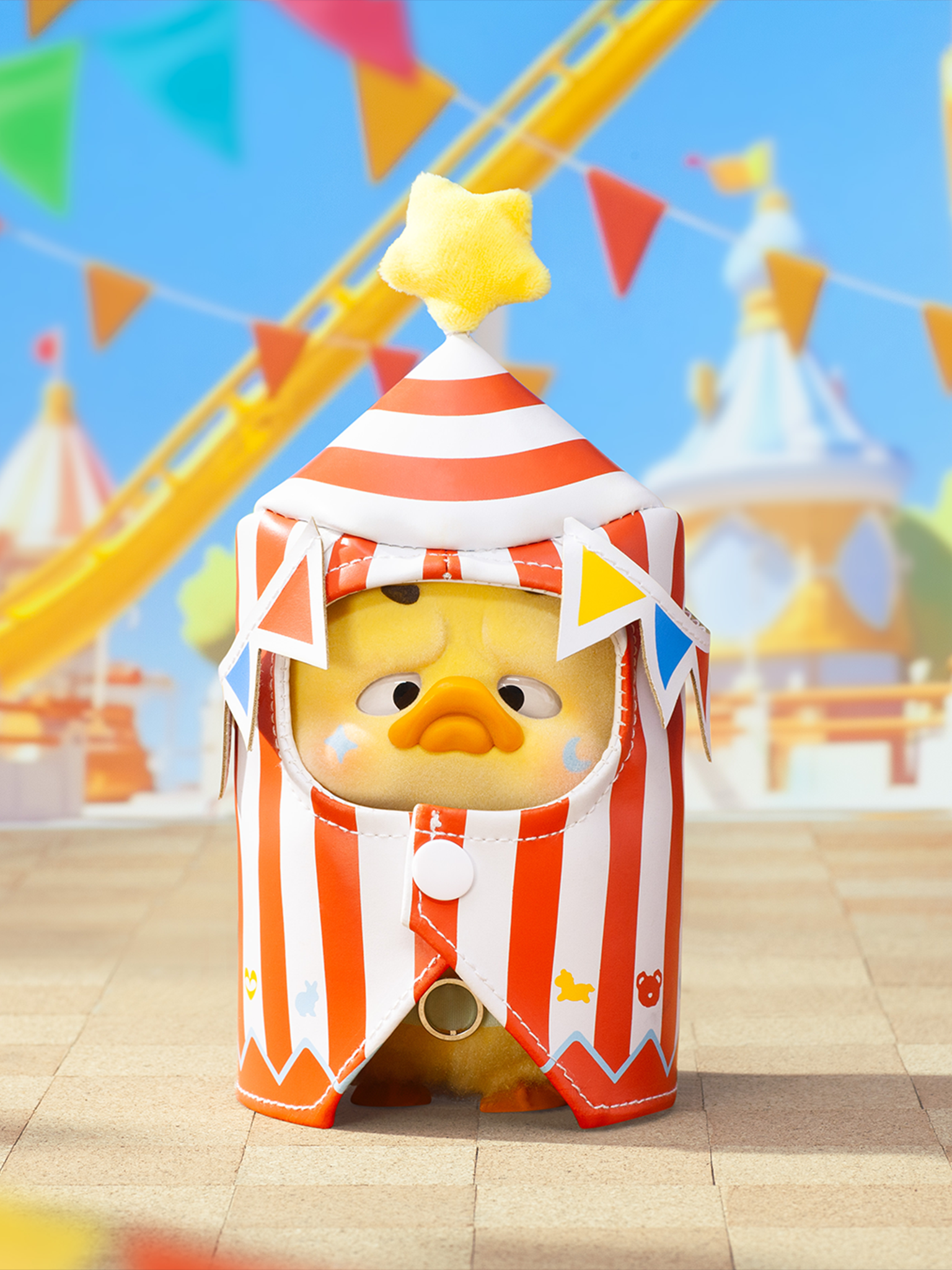 Upset Duck Pocket Crazy Circus Duck Plush Keychain Blind Box