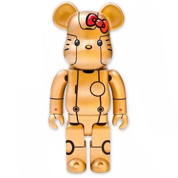 Bearbrick Robot Kitty Gold 1000%
