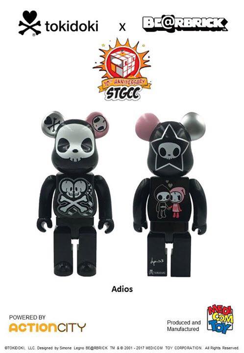 TKDK X Bearbrick 10th Anni Adios 100%