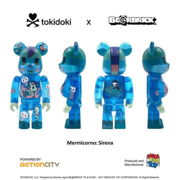 Tokidoki Bearbrick Sirena 100%