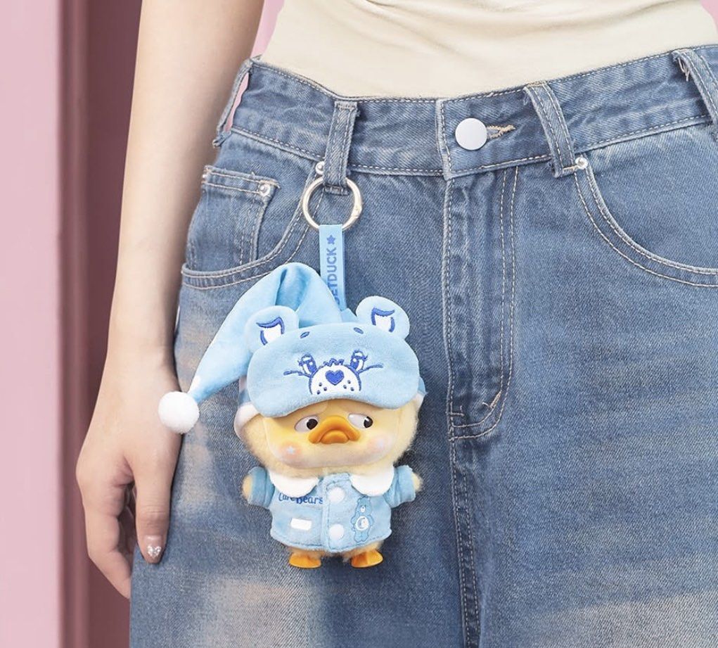 Upset Duck X Care Bears Be Rainbow Duck Plush Keychain Blind Box